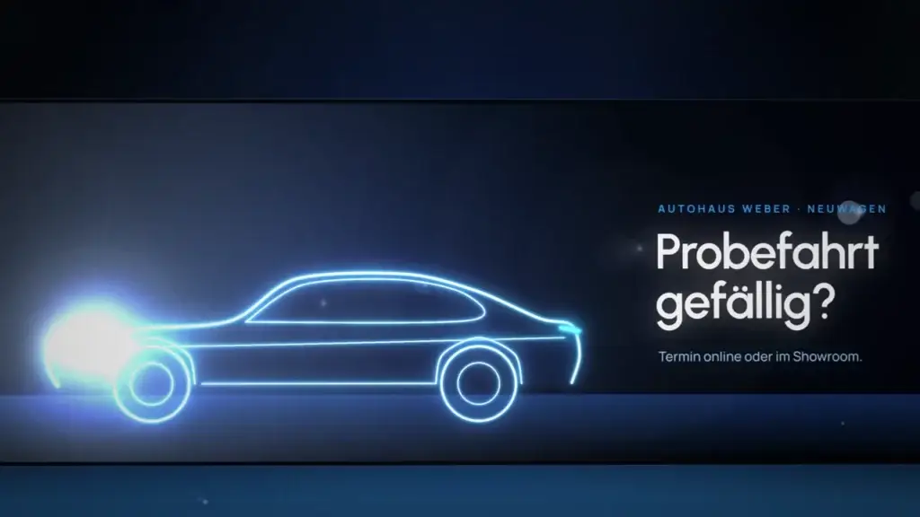 Neue Modelle im Showroom, Autohaus