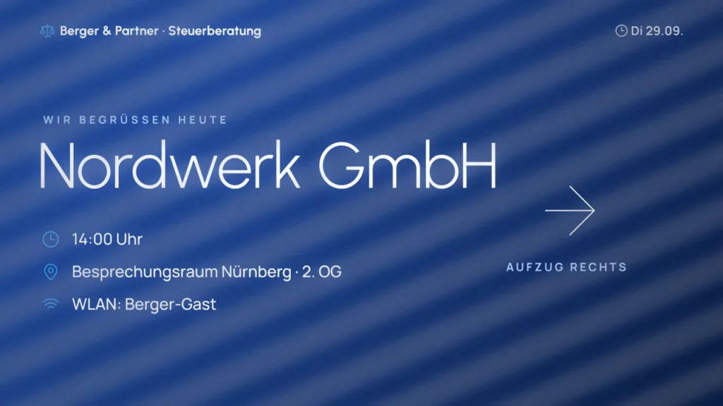 Büro und Kanzlei, Beispielmotiv