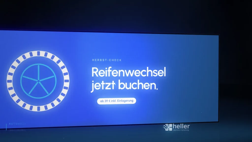 Beispielmotiv für einen Bildschirm in der Werkstattannahme