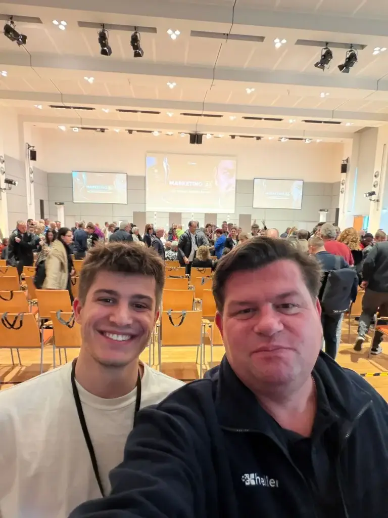 Alessandro und Marco Heller bei einer Fachveranstaltung