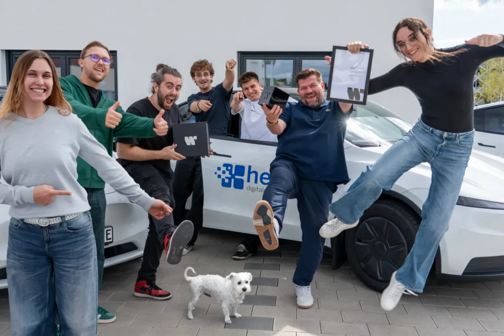 Das Team von Heller Digitales Marketing feiert den German Web Award 2026