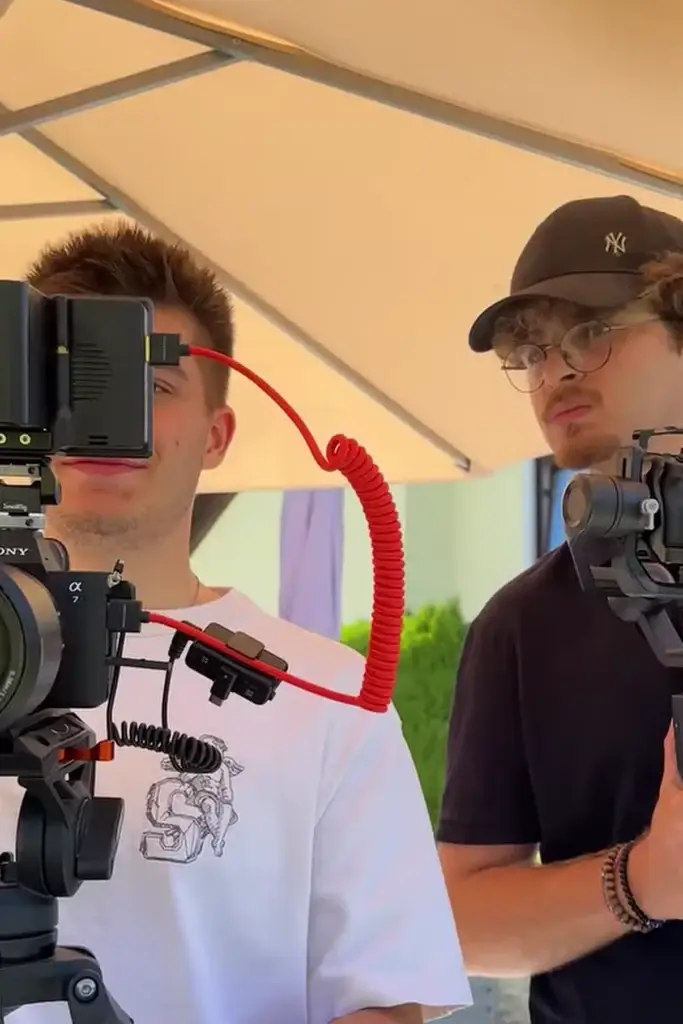 Heller-Team beim Videodreh mit Kamera-Rig